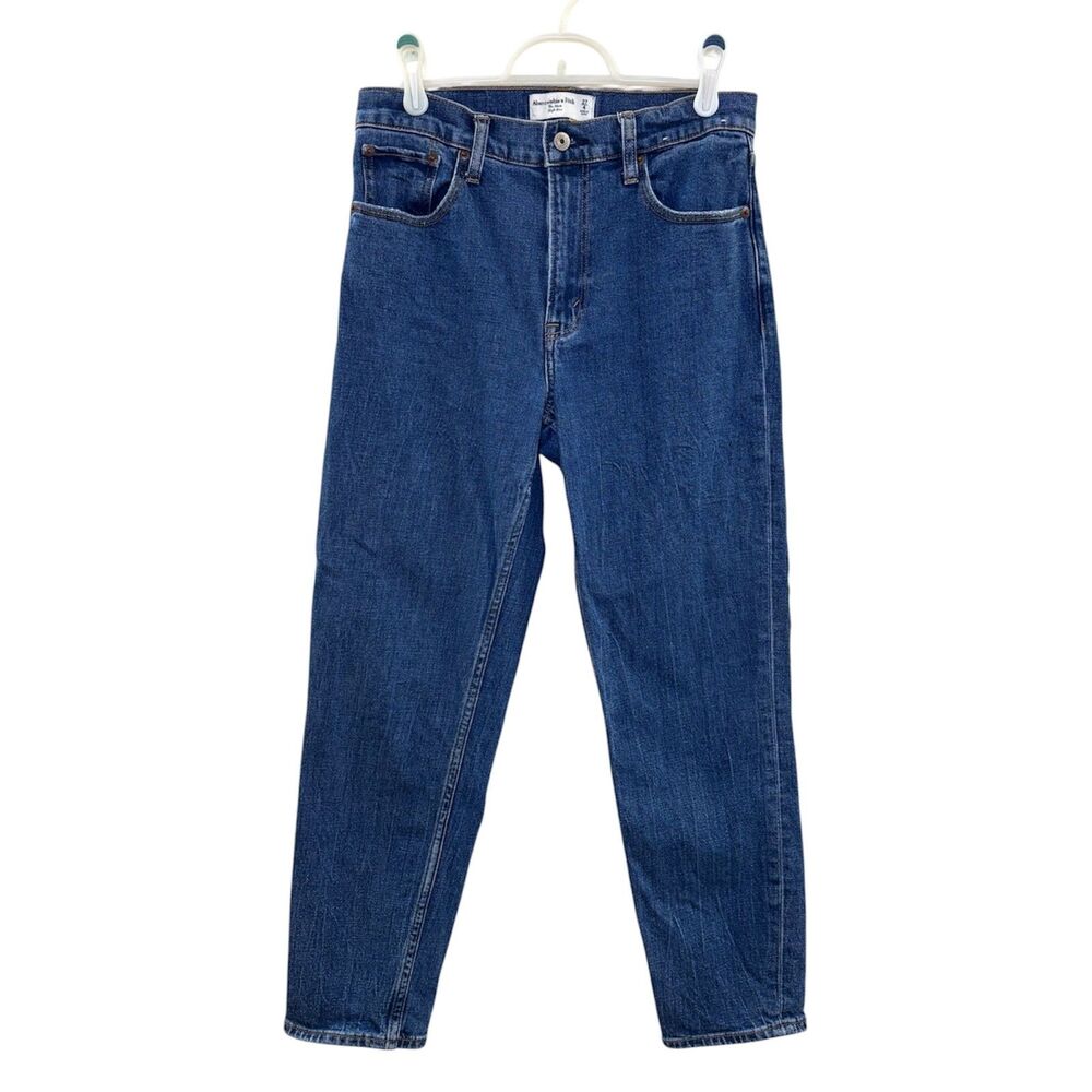Abercrombie & Fitch The Mom High Rise Jeans Blue Medium Wash Size 27 / 4